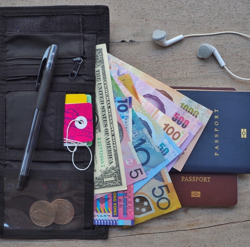 traveler wallet and passports