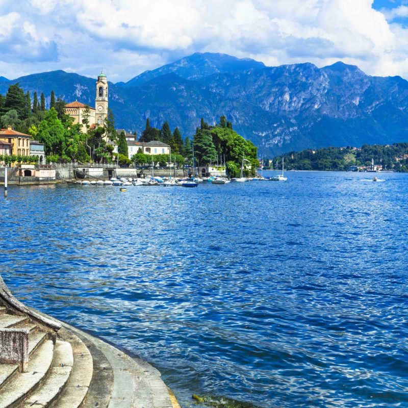 view of Lake Como from Tremezzina, Italy