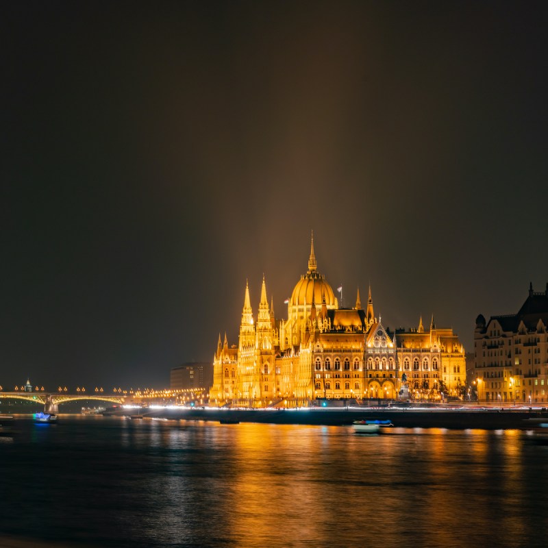 Hungarian Parliament Building in Budapest, Hungary.