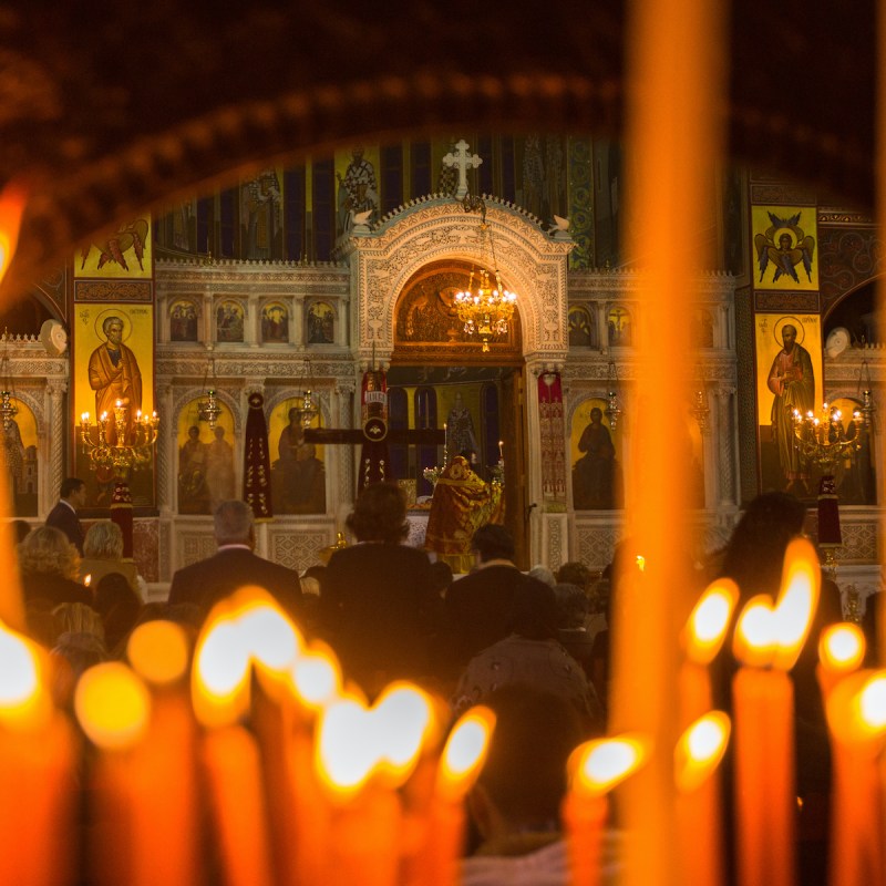 Holy Saturday ceremony in Athens, Greece.