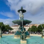 A beautiful fountain in Lisbon, Portugal.