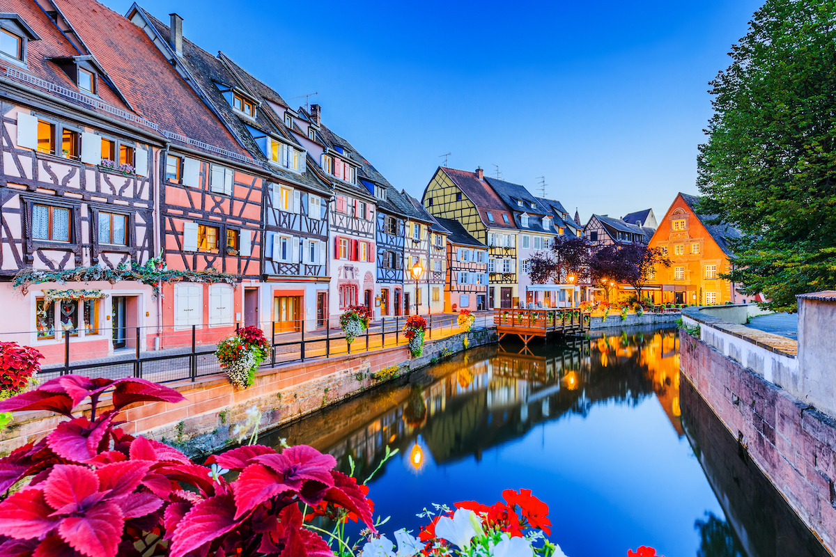 A canal in Colmar, France.