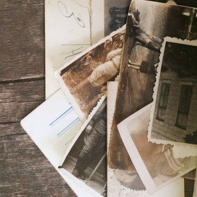 A collection of old photographs.