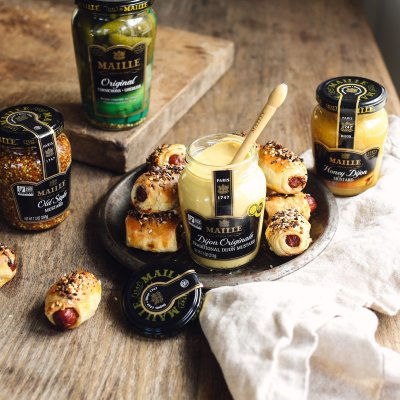 A collection of spreads from Maille in France.