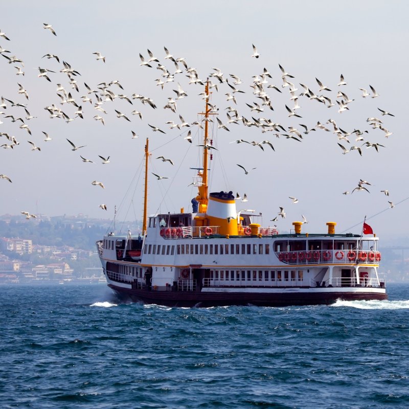 A ferry in Istanbul, Turkey.