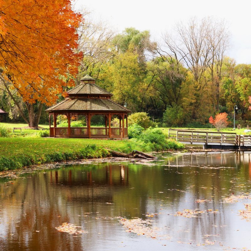 A park in the charming town of Middleton, Wisconsin.