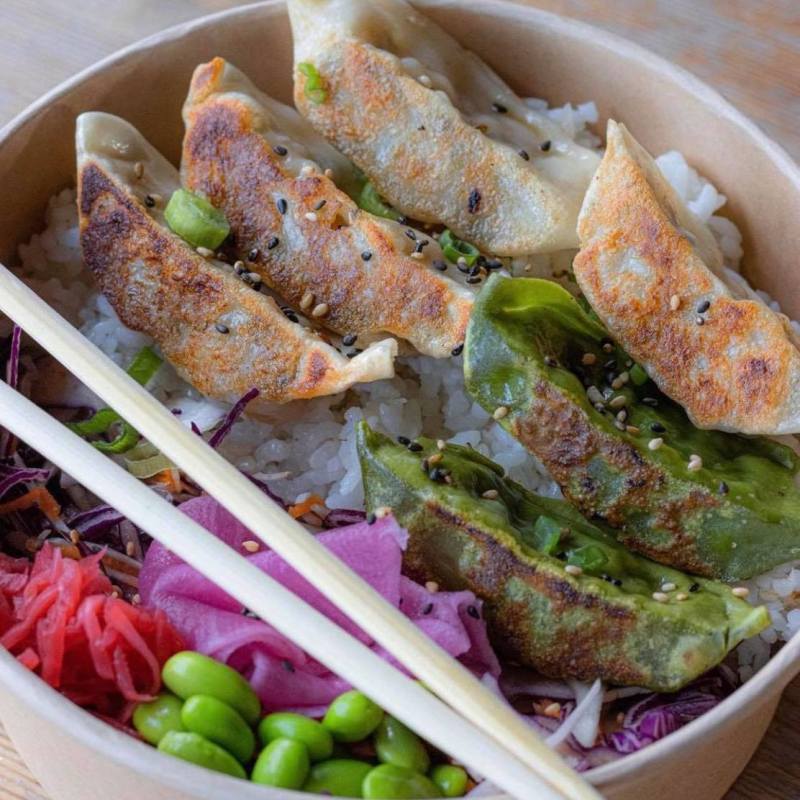 A rice bowl from Rainbo.