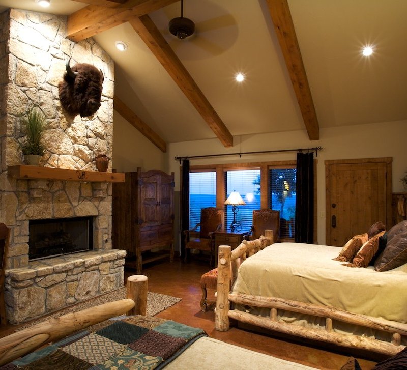 A room at Wildcatter Ranch in Graham, Texas.