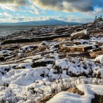 A snow day at Acadia National Park in Maine.