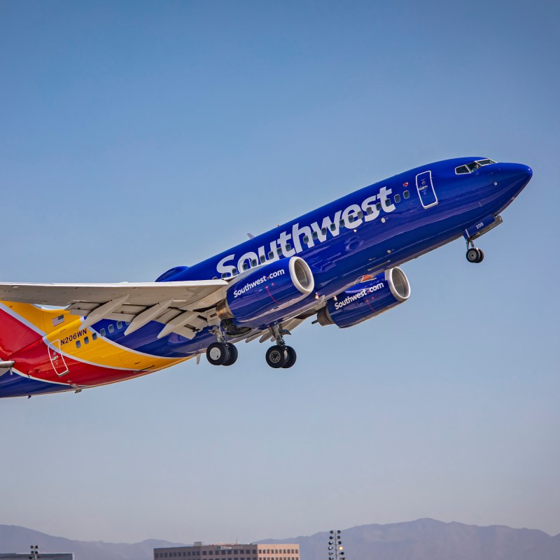 A Southwest Airlines plane.