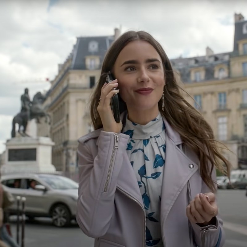 A still shot from Emily In Paris, a show on Netflix.