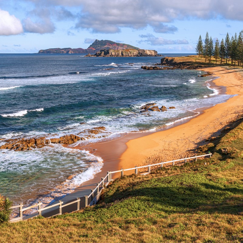 A Thanksgiving dinner on Norfolk Island in Australia.