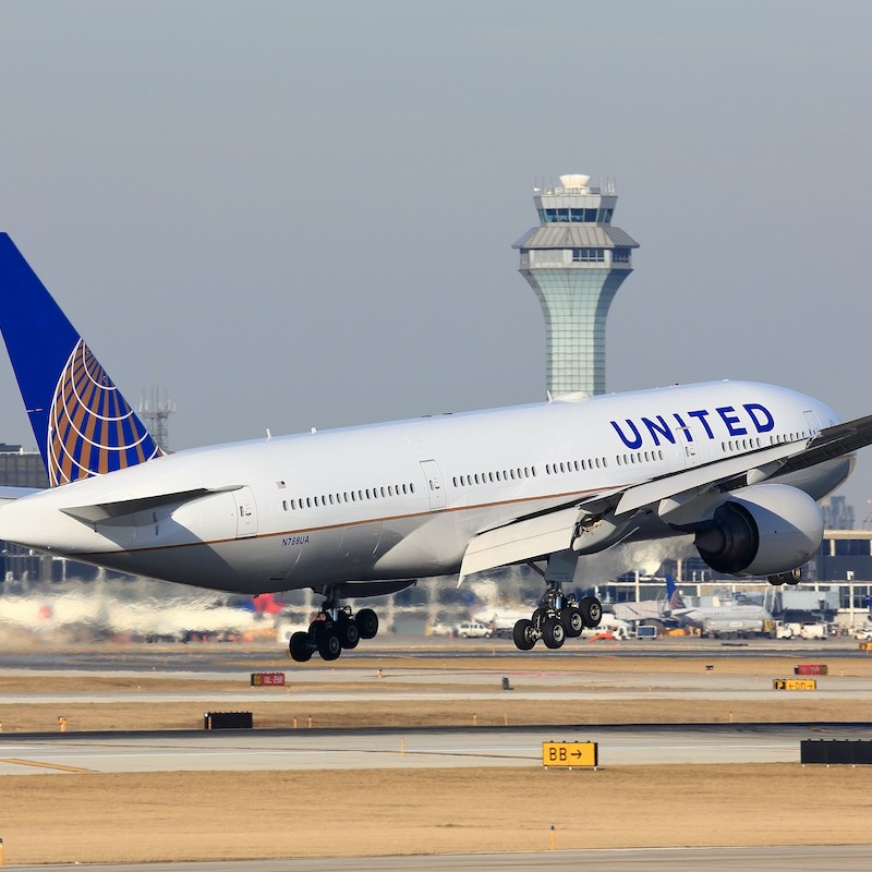 A United plane at Chicago O'Hare.