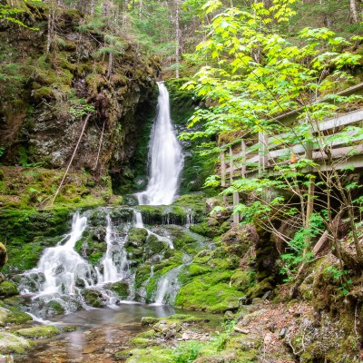 A waterfall in Canada's Fundy National Park.