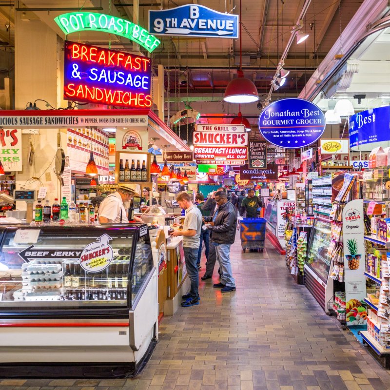 Food market in Philadelphia