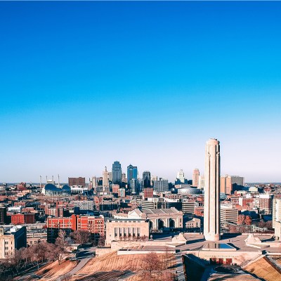 Aerial view Kansas City, Kansas