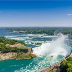 Aerial view, Niagara Falls, Horseshoe Falls.