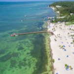 Aerial view of Islamorada, Florida.