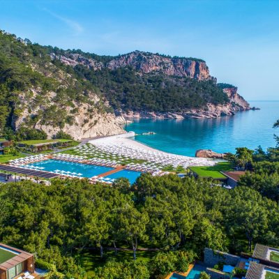 Aerial view of Kemer Resort in Turkey.