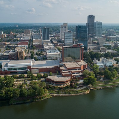 Aerial view of Little Rock, Arkansas.