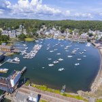 Aerial view of Manchester-By-The-Sea in Massachusetts.
