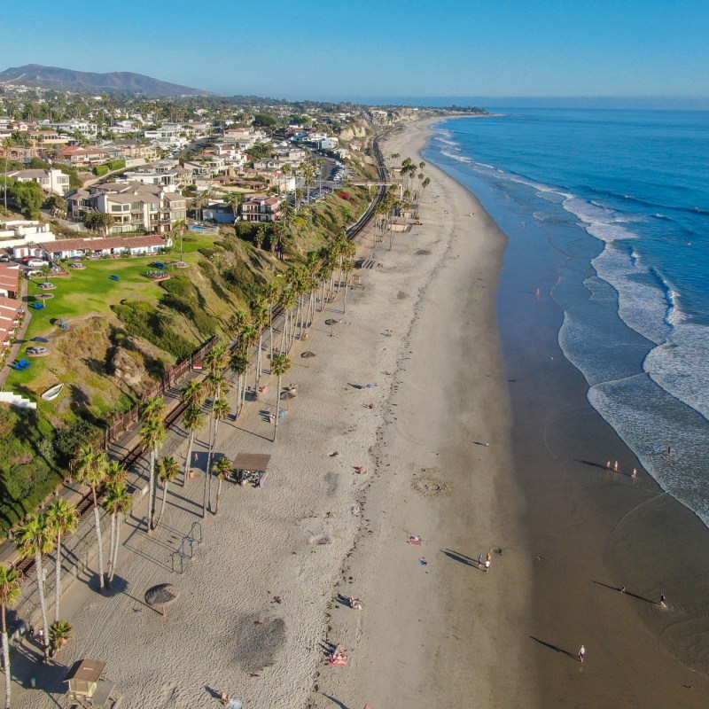 Aerial view of San Clemente, California.