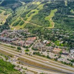 Aerial view of Vail, Colorado