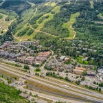 Aerial view of Vail, Colorado