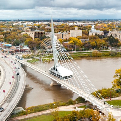 Aerial View of Winnipeg.