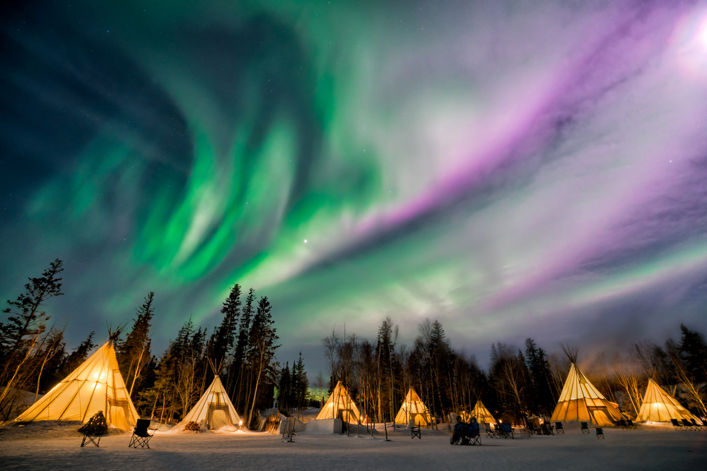 Aurora Village in Yellowknife, Northern Territories, Canada.