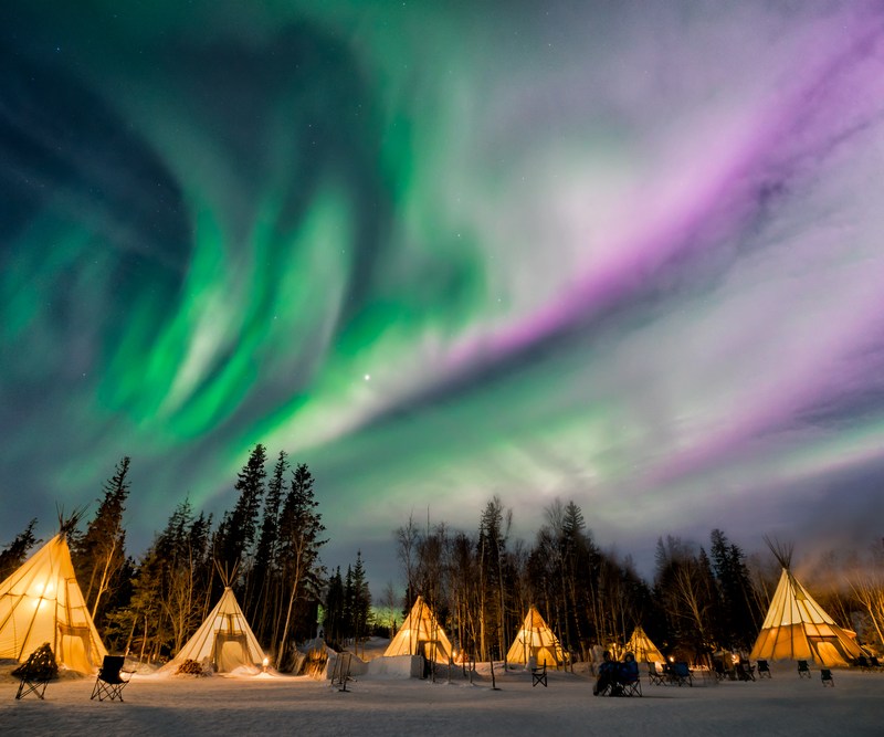 Aurora Village in Yellowknife, Northern Territories, Canada.