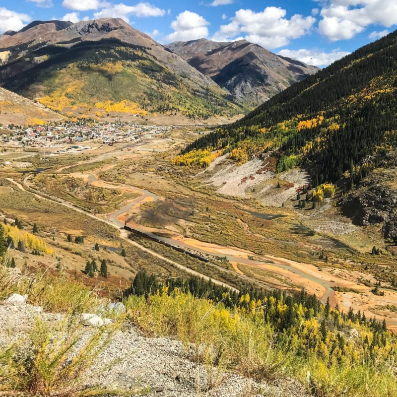 Autumn colors in Silverton, Colorado.