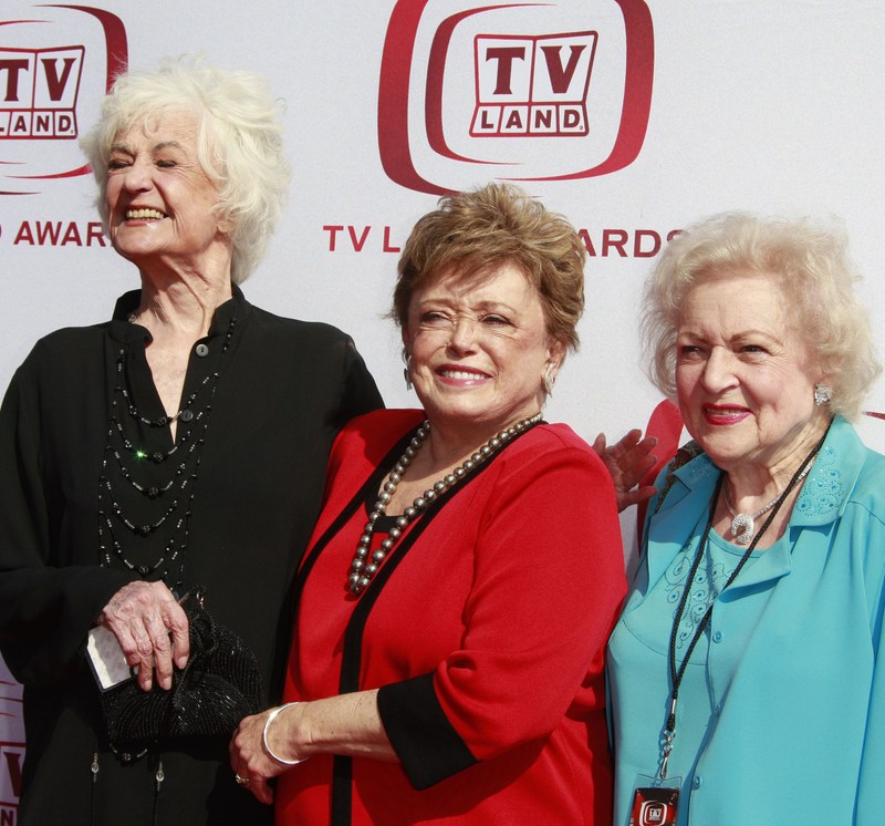 Bea Arthur, Rue McClanaghan and Betty White at TV Land awards