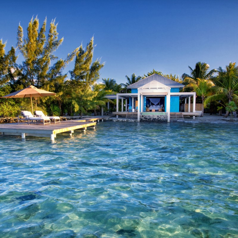 beach house on private island