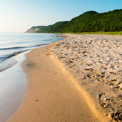 Beach views at Sleeping Bear Dunes National Lakeshore in Michigan.