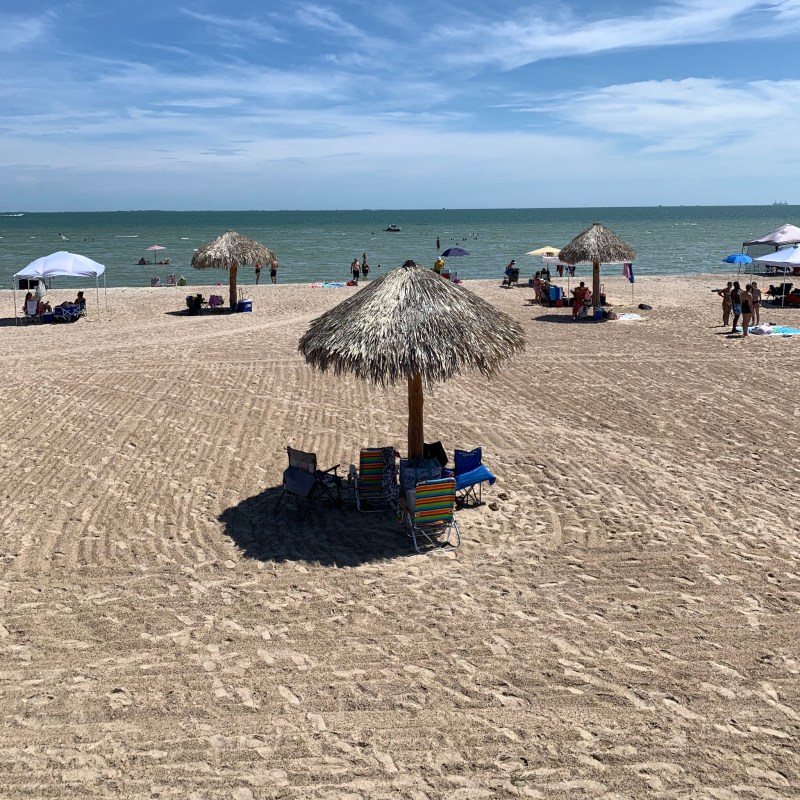 Beach views in Rockport, Texas.
