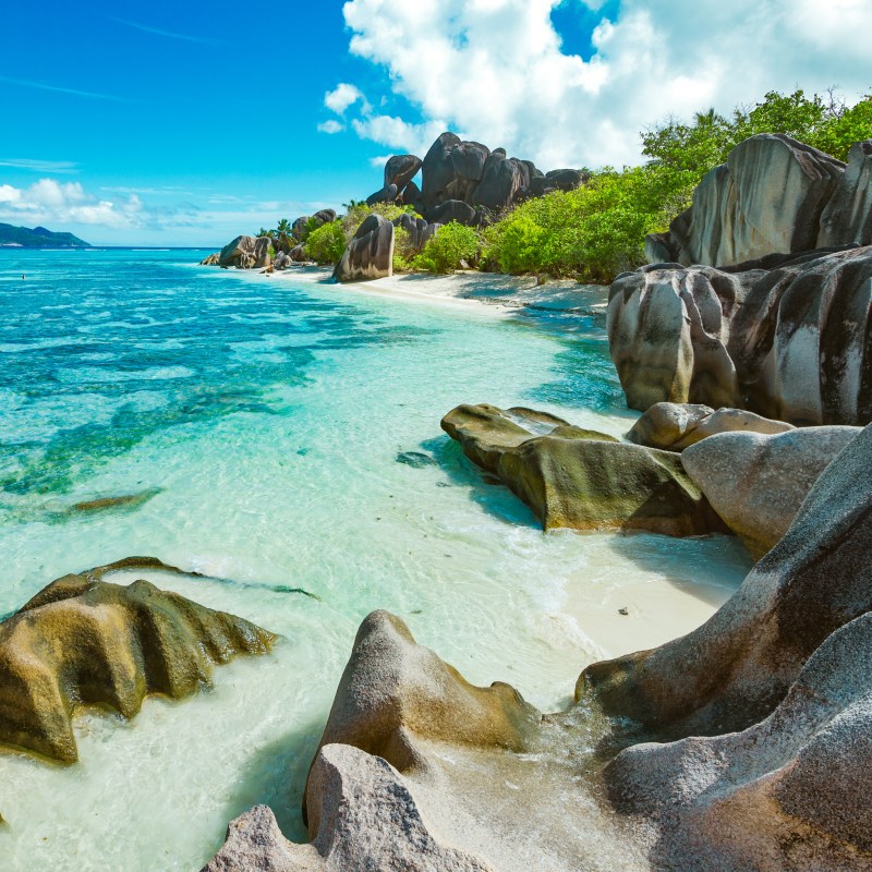 Beach views in the beautiful Seychelles.