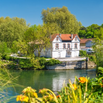 Beautiful landscape of Cognac, France.