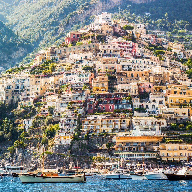 Beautiful Positano, Italy, on the Amalfi Coast.