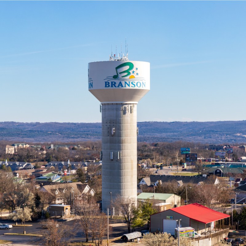 Branson water tower.