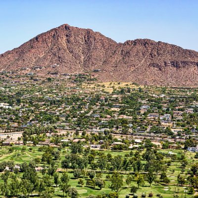 Camelback Mountain in Phoenix, Arizona.
