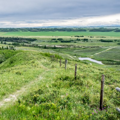 Canadian ranch views in Cochrane, Alberta.