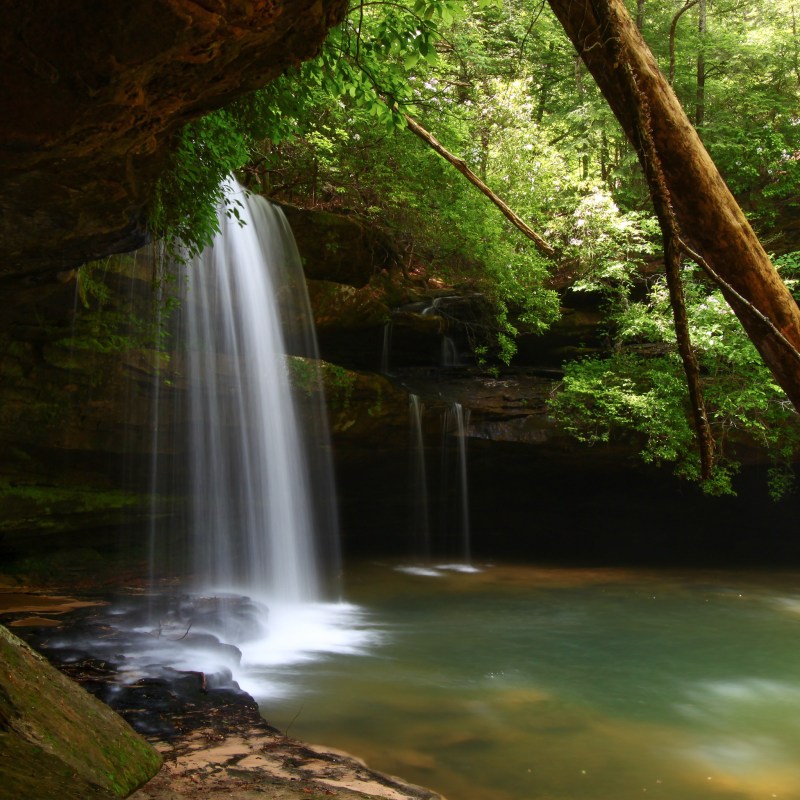 Caney Creek Falls in the Bankhead National Forest.