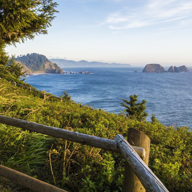 Cape Meares on the coast of Oregon.