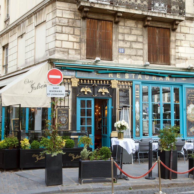 Chez Julien, a beautiful restaurant in Paris.