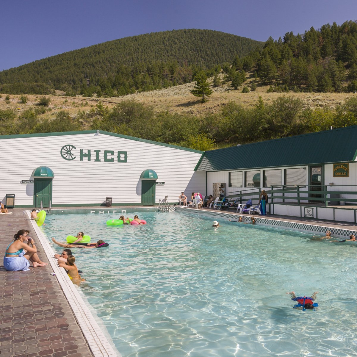 Chico Hot Springs in Montana.