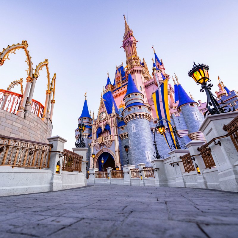 Cinderella's Castle at Walt Disney World in Florida.