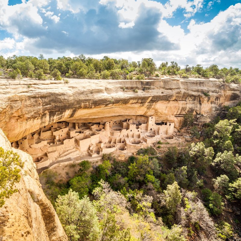 Cliff dwellings in Mesa Verde National Park.