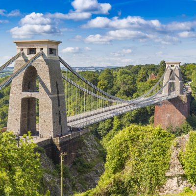 Clifton Suspension Bridge in Bristol, UK.