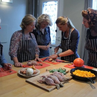 Cooking with Charlotte Puckette.